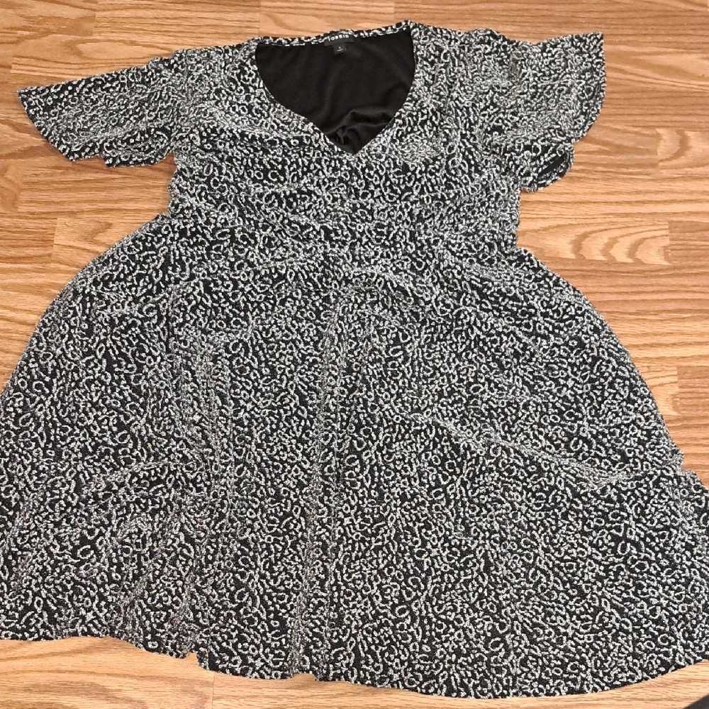 Torrid Black and White Midi Dress